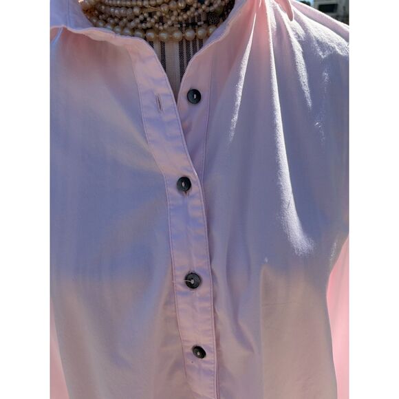 Mother Oxford Pink Cotton Maternity Button Down Shirt Size L/XL - Picture 11 of 16